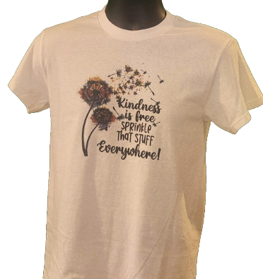 "Kindness Is Free, Sprinkle It Everywhere" T-Shirt – Positive Message Graphic Tee